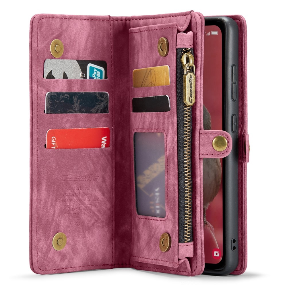 Samsung Galaxy A55 Multi-slot Wallet Case Red