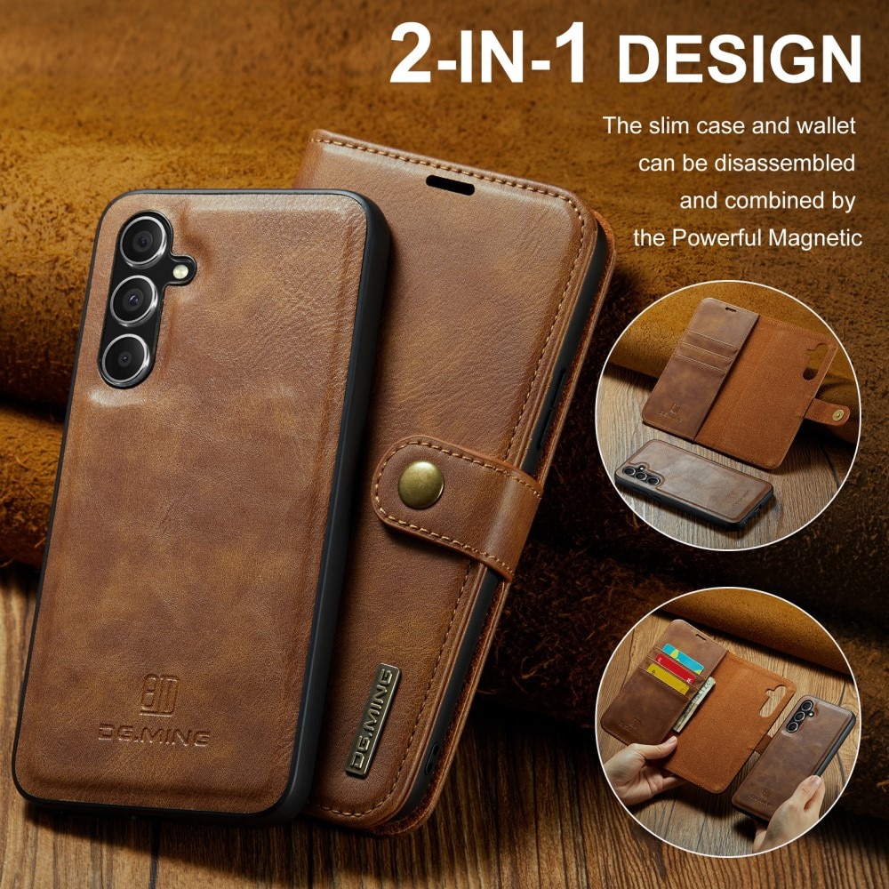 Samsung Galaxy A55 Magnet Wallet Cognac