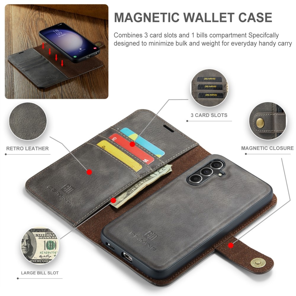 Samsung Galaxy A55 Magnet Wallet Brown