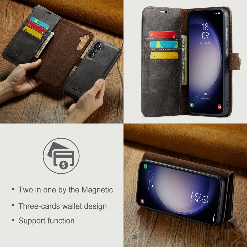 Samsung Galaxy A55 Magnet Wallet Brown