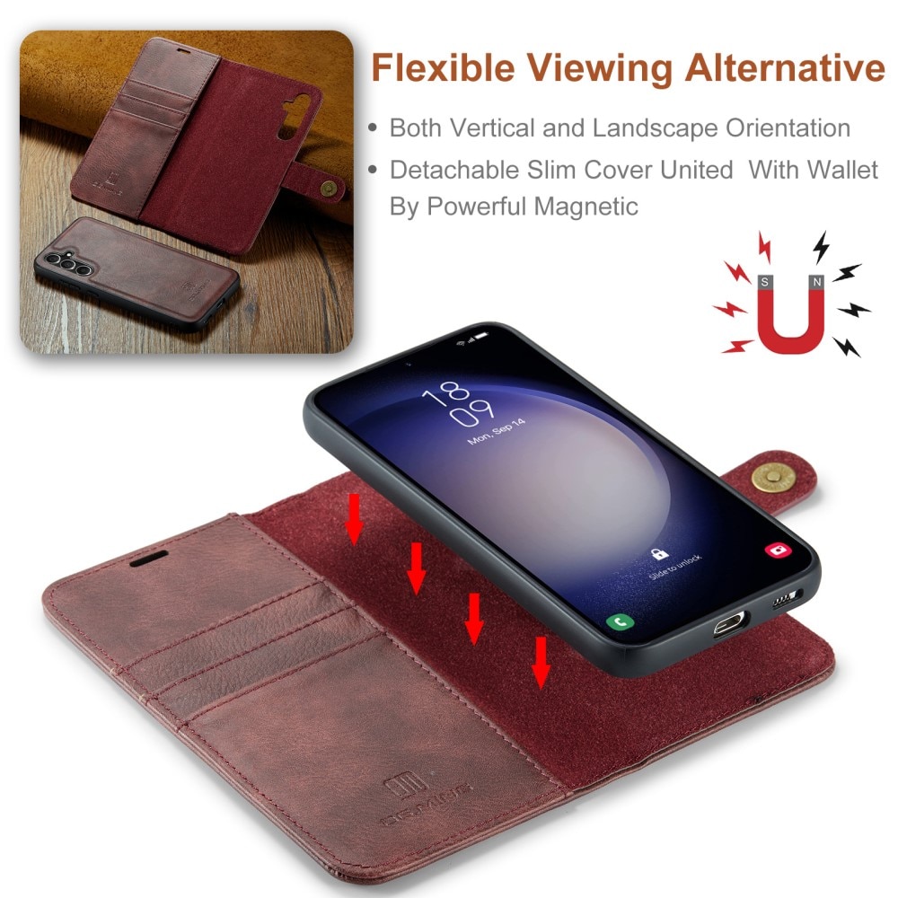 Samsung Galaxy A35 Magnet Wallet Red