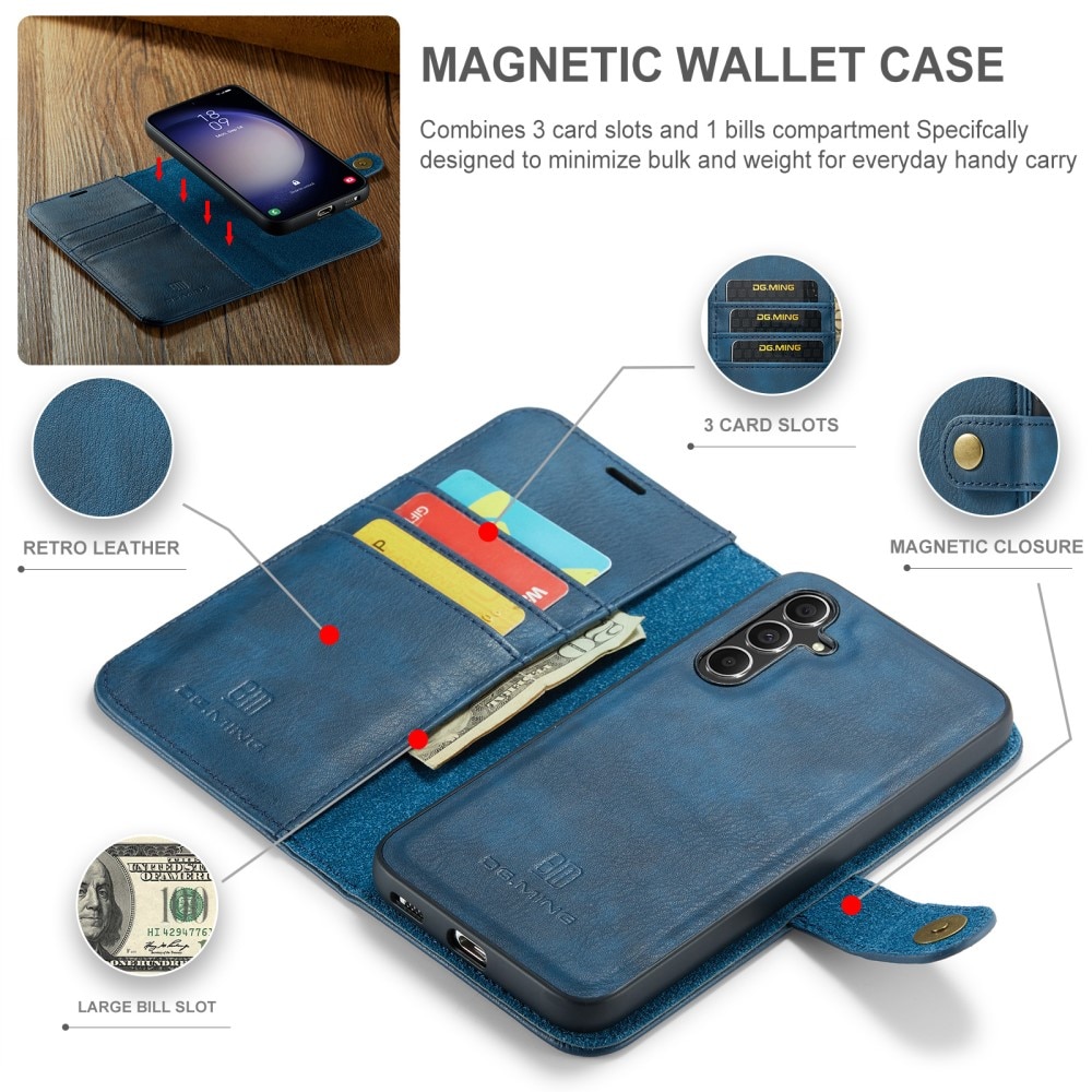 Samsung Galaxy A15 Magnet Wallet Blue