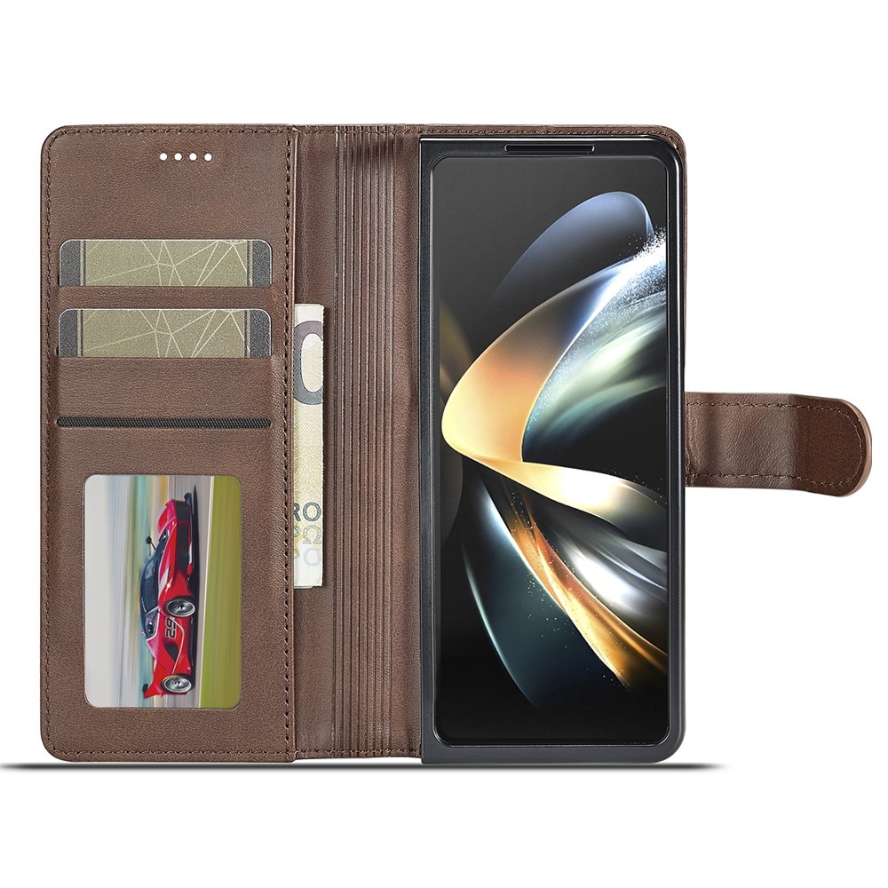 Samsung Galaxy Z Fold 6 Wallet Case Brown