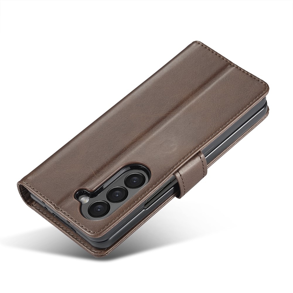 Samsung Galaxy Z Fold 6 Wallet Case Brown