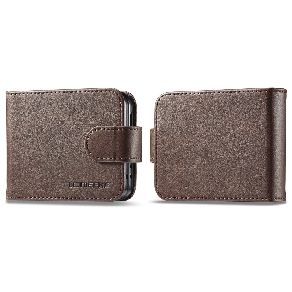 Samsung Galaxy Z Flip 6 Wallet Case Brown