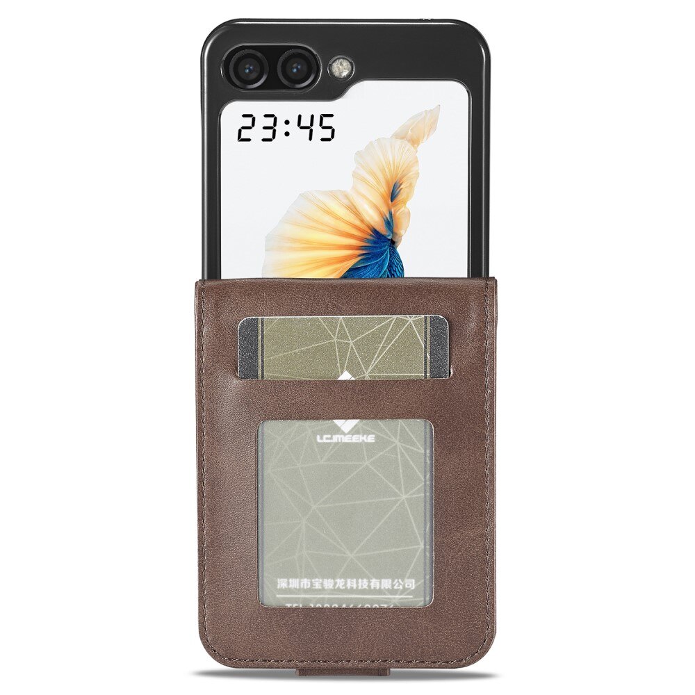 Samsung Galaxy Z Flip 6 Wallet Case Brown