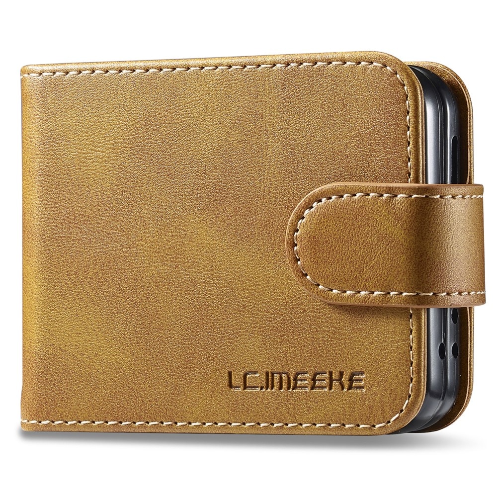 Samsung Galaxy Z Flip 6 Wallet Case Cognac