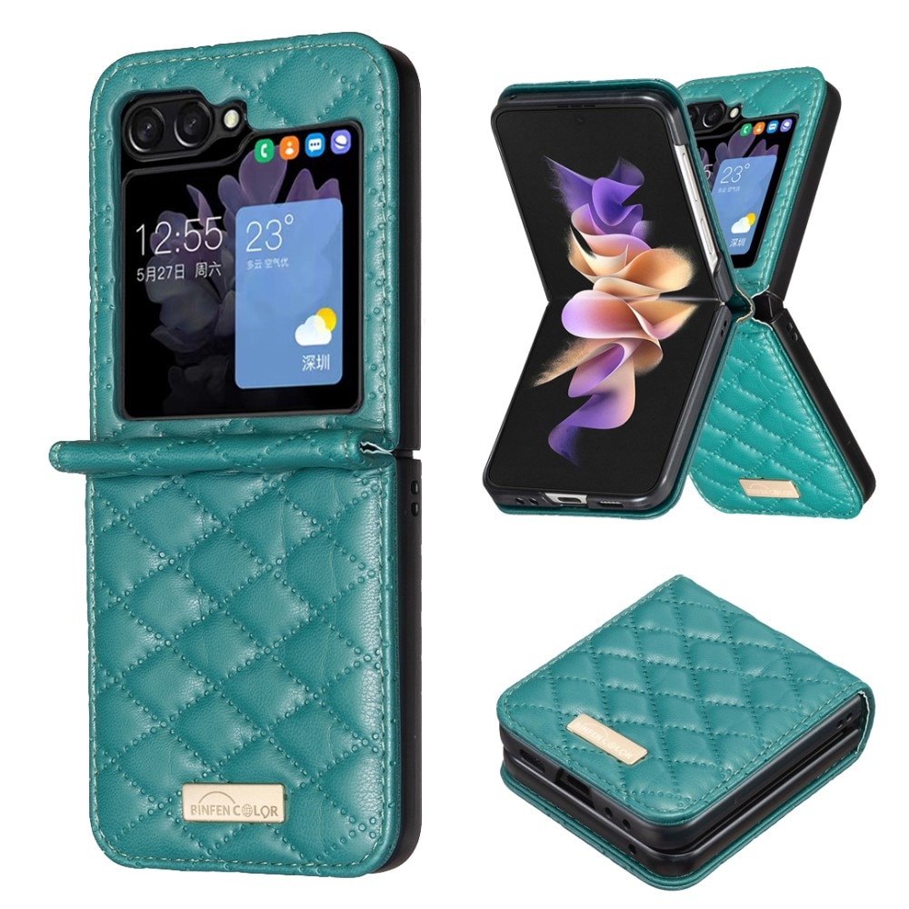 Samsung Galaxy Z Flip 6 Quilted Cover Green