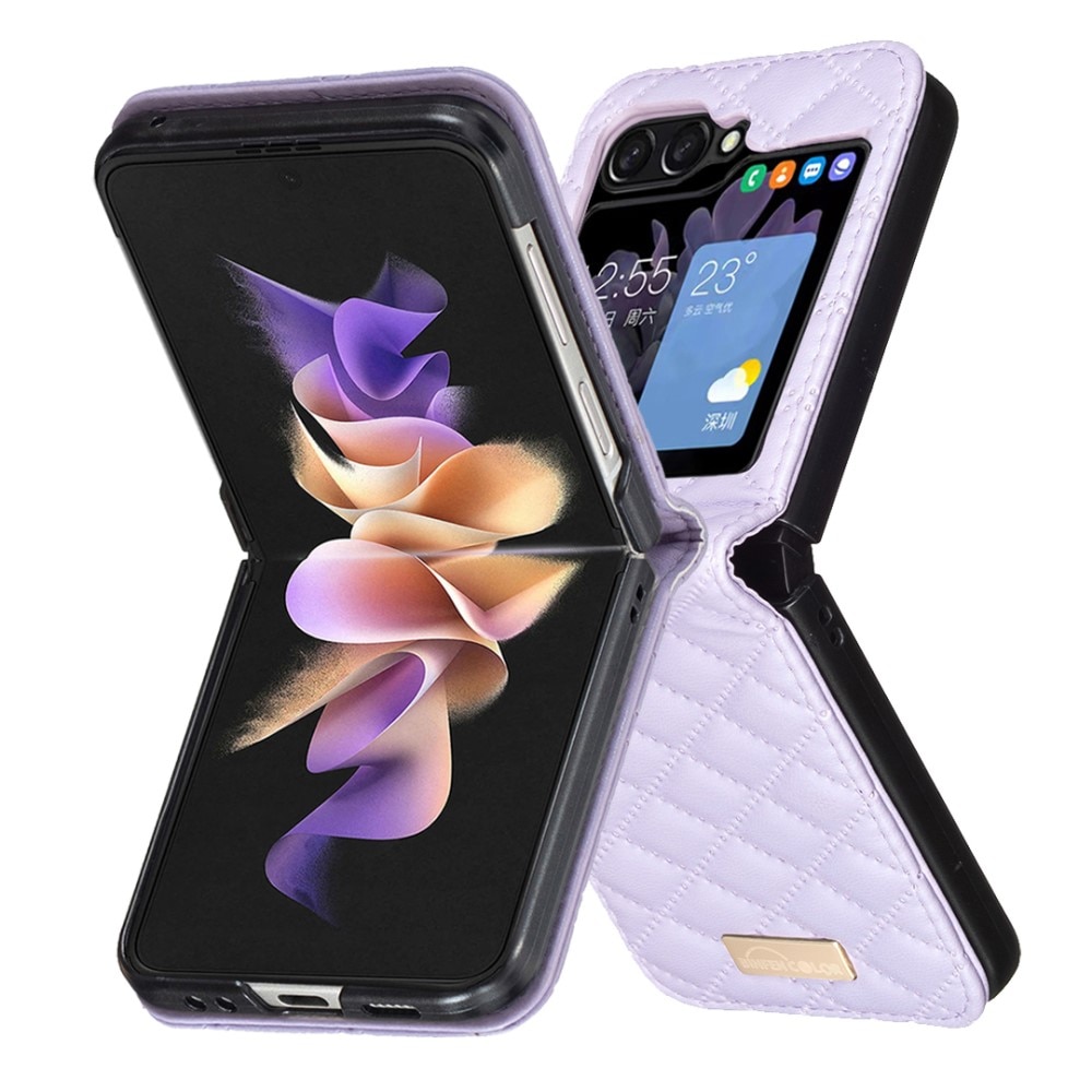 Samsung Galaxy Z Flip 6 Quilted Cover Purple