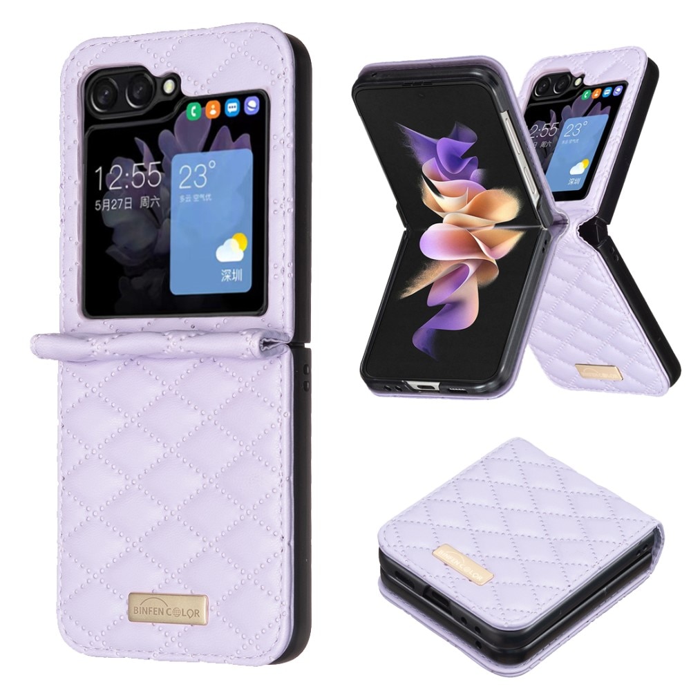 Samsung Galaxy Z Flip 6 Quilted Cover Purple