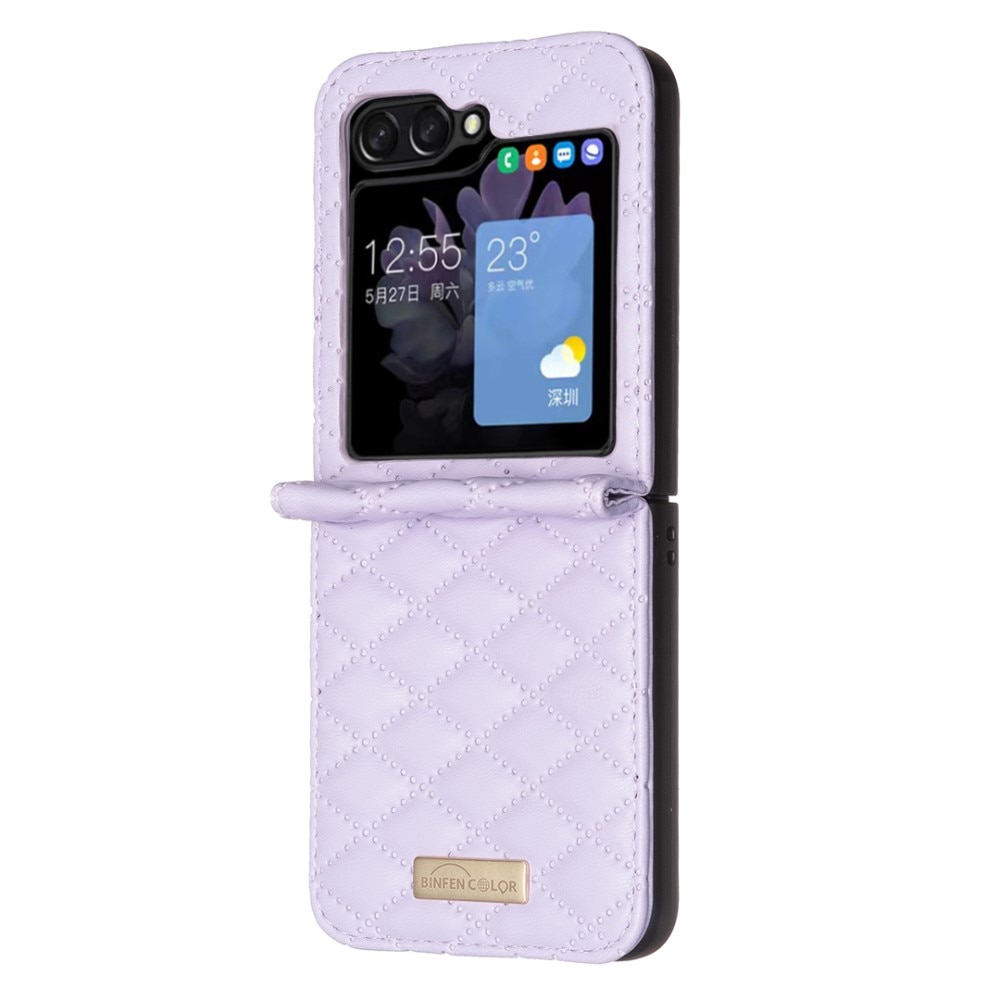 Samsung Galaxy Z Flip 6 Quilted Cover Purple