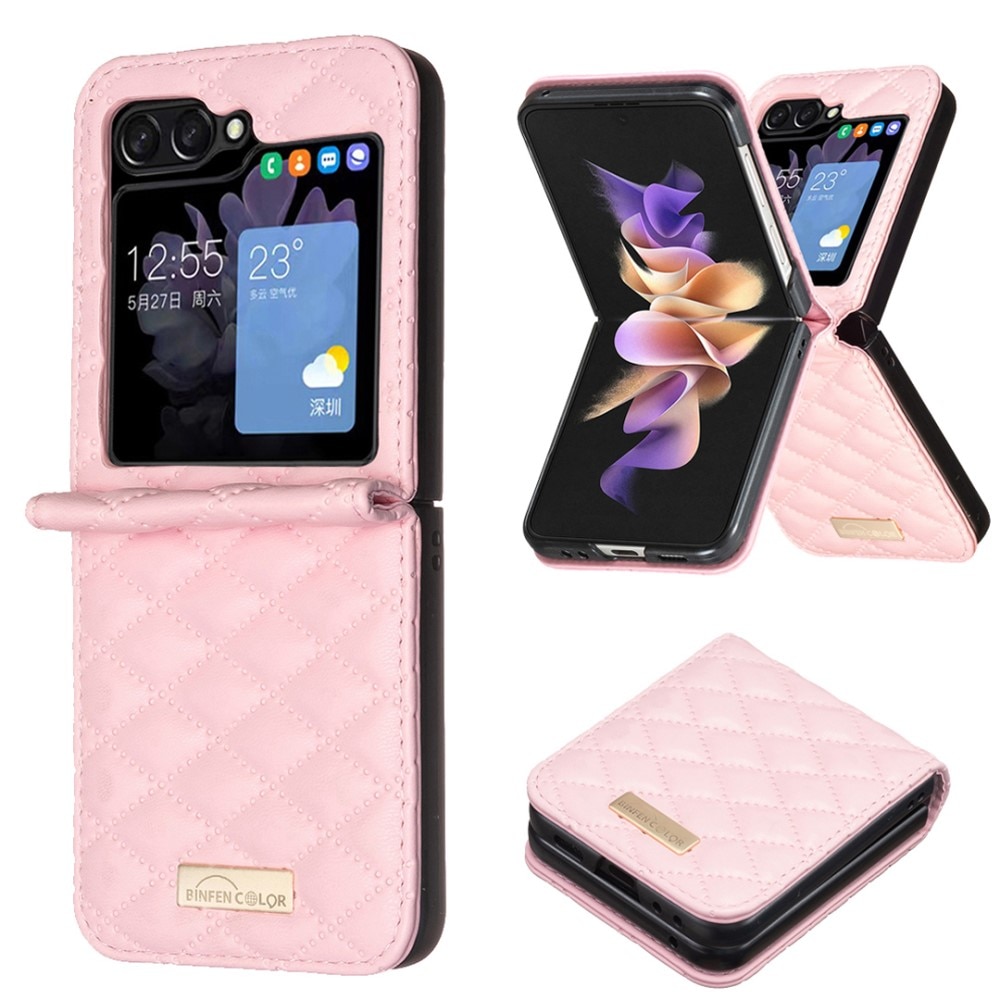 Samsung Galaxy Z Flip 6 Quilted Cover Pink