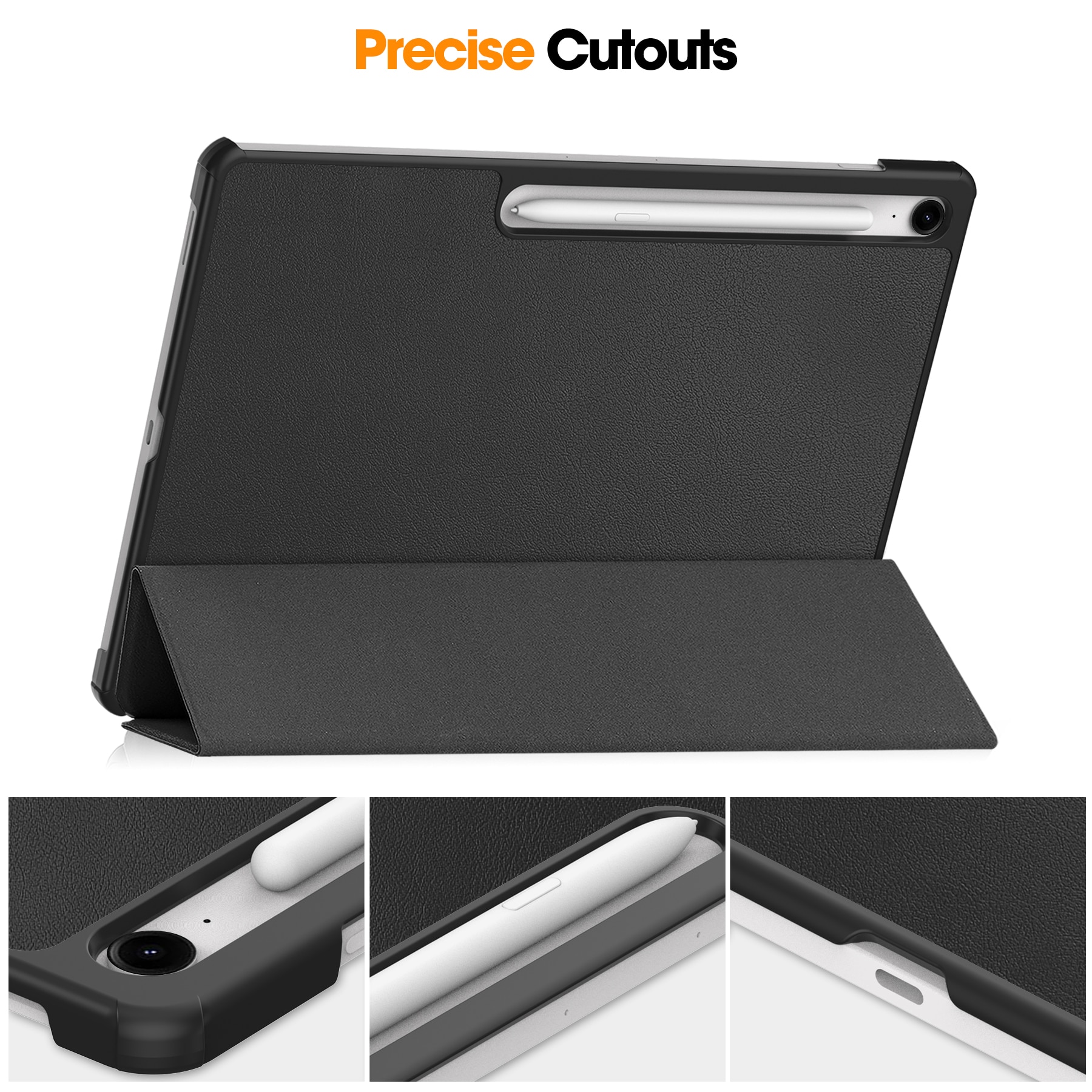 Samsung Galaxy Tab S10 FE Plus Tri-Fold Cover Black