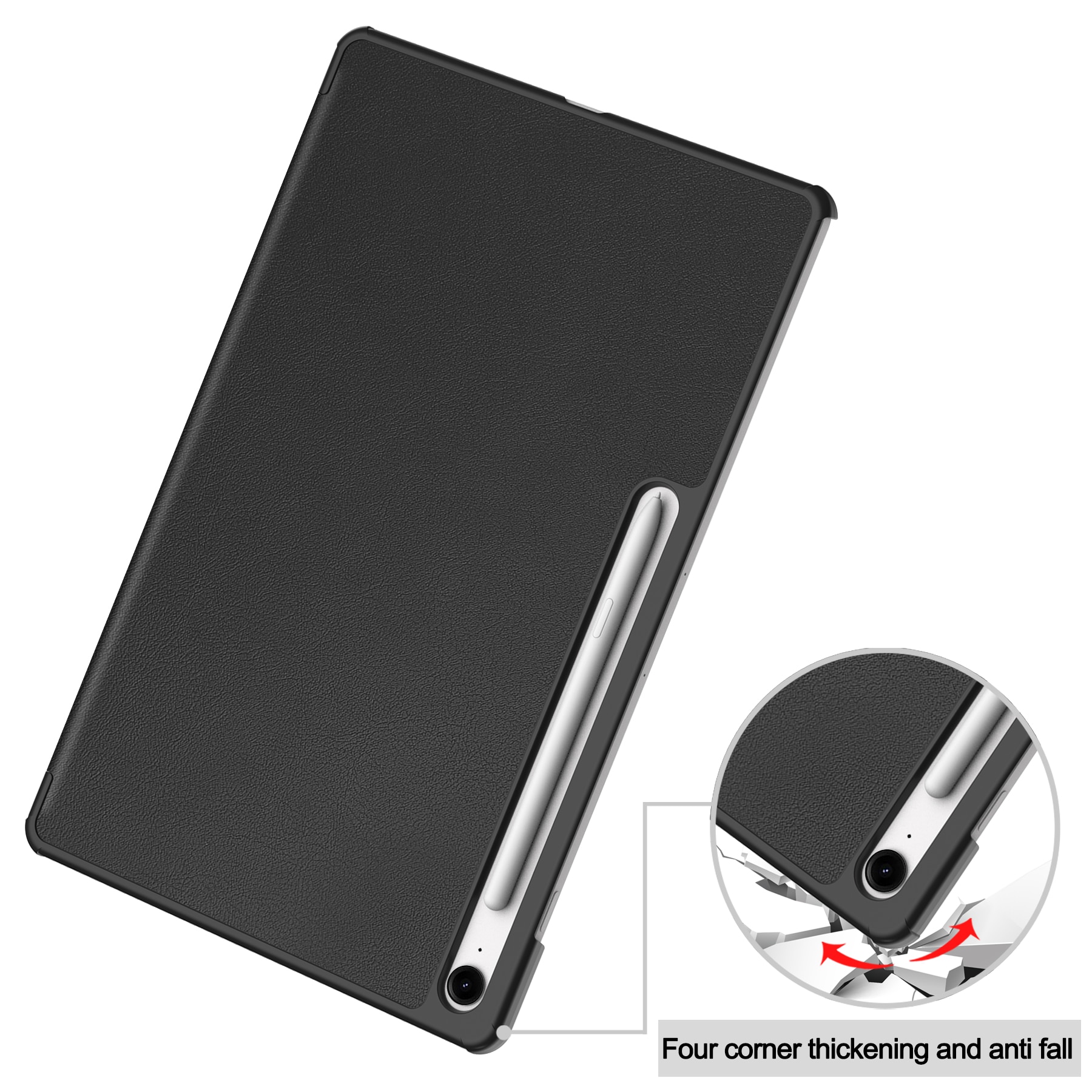 Samsung Galaxy Tab S10 FE Plus Tri-Fold Cover Black