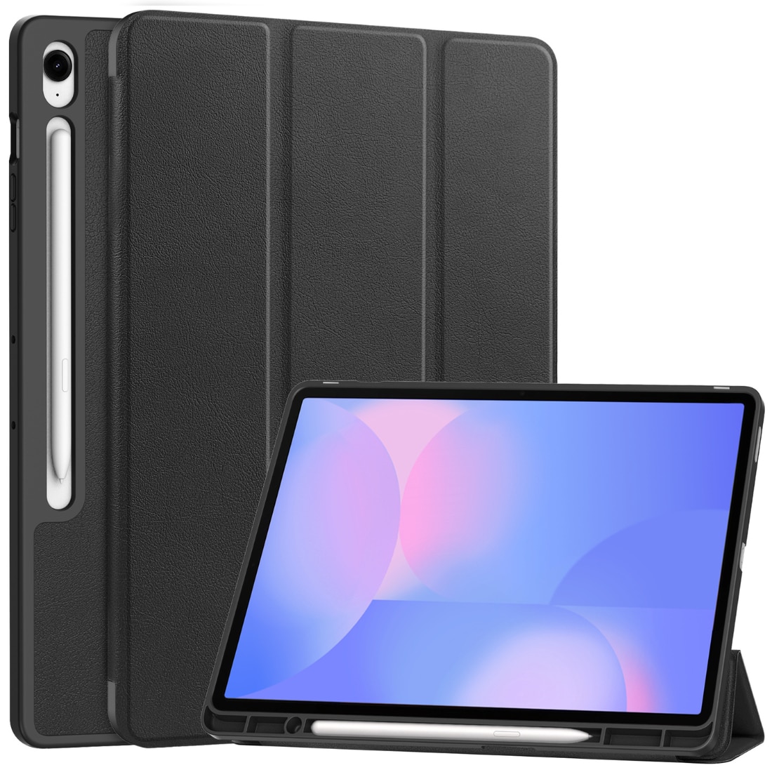 Samsung Galaxy Tab S10 FE Plus Tri-Fold Cover w. Pen-holder Black