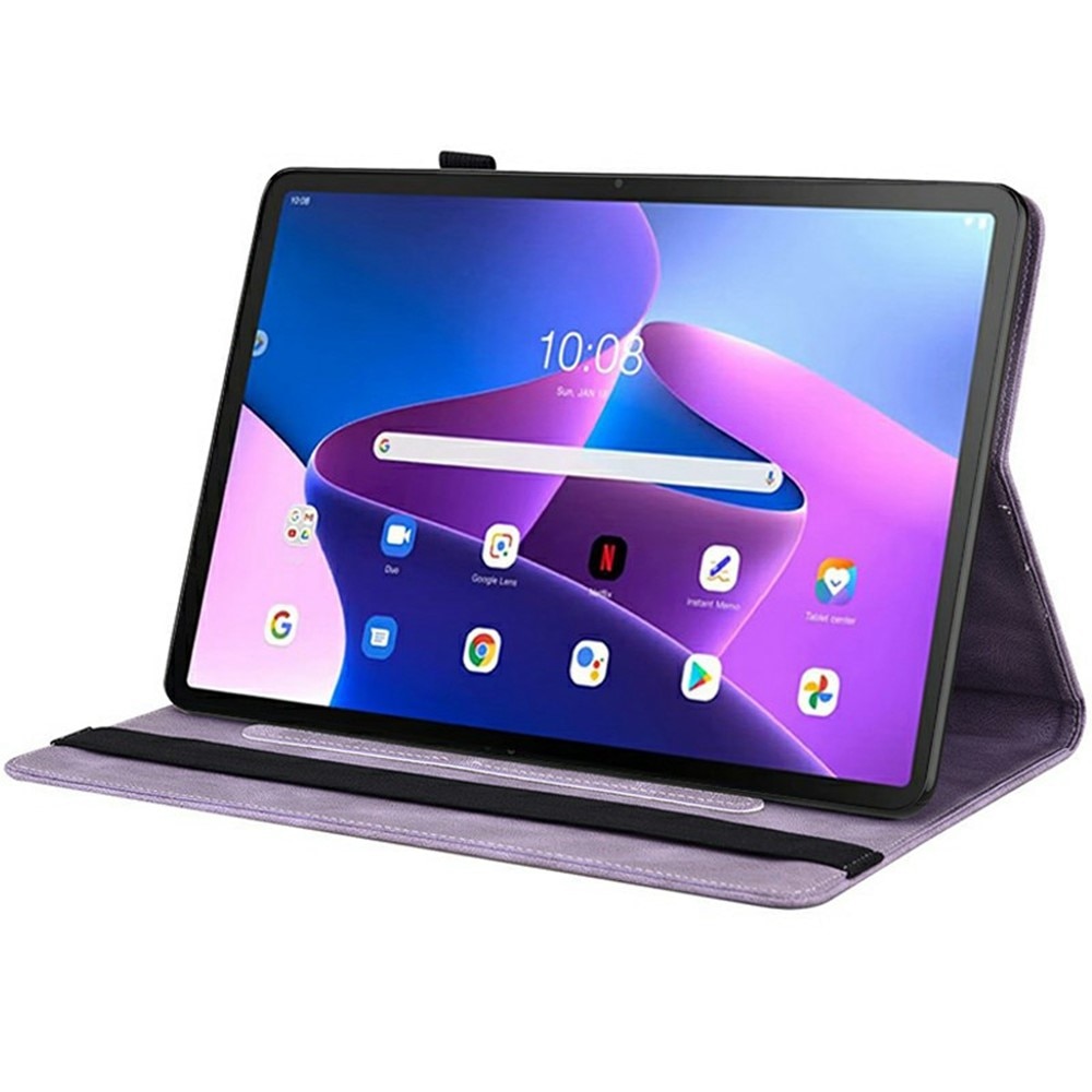  Lenovo Tab Leather Cover Butterflies Purple