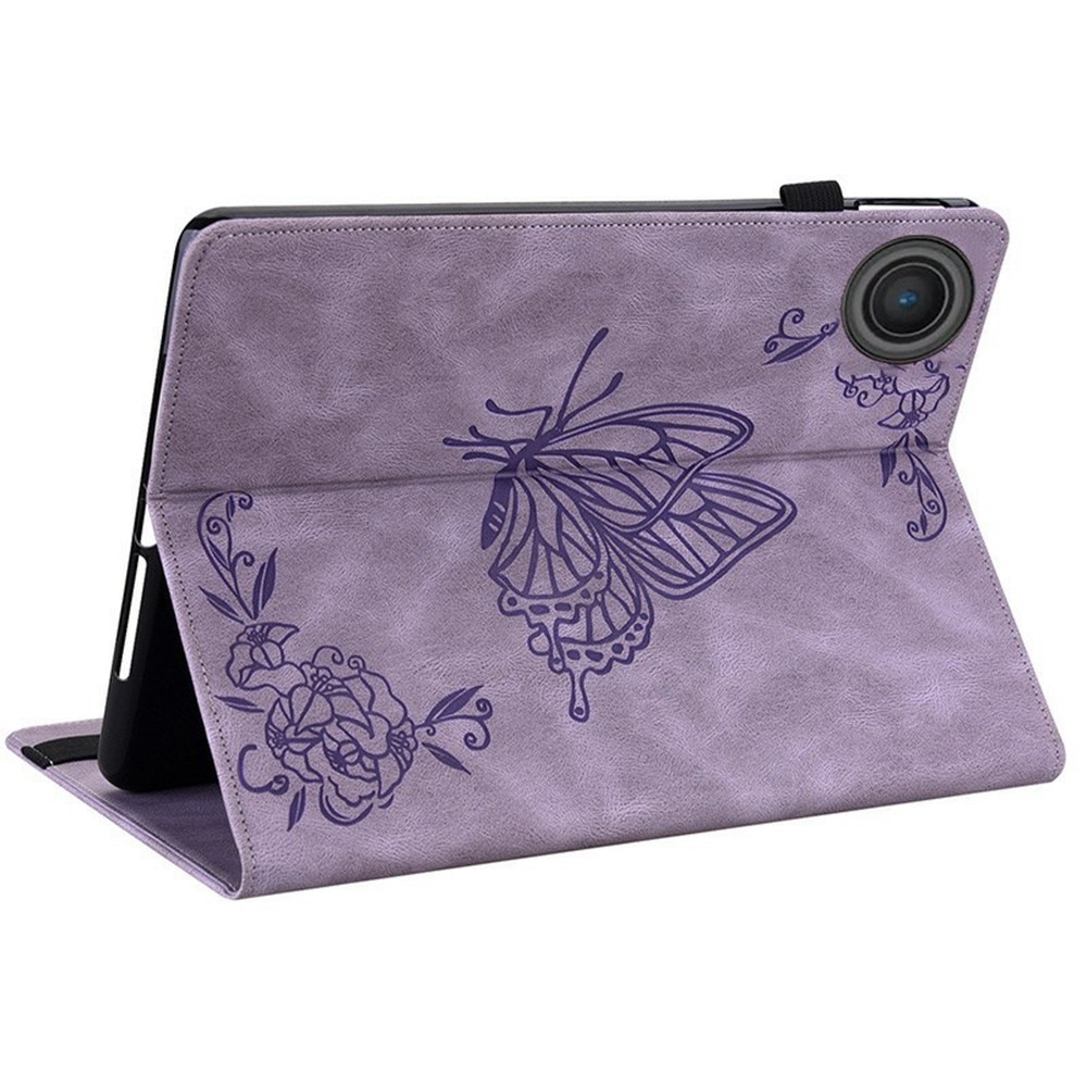  Lenovo Tab Leather Cover Butterflies Purple