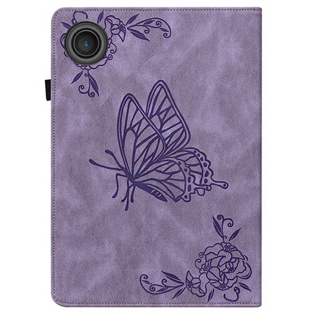  Lenovo Tab Leather Cover Butterflies Purple