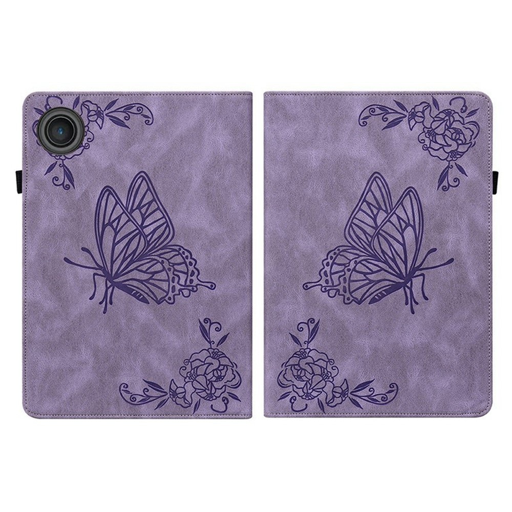  Lenovo Tab Leather Cover Butterflies Purple