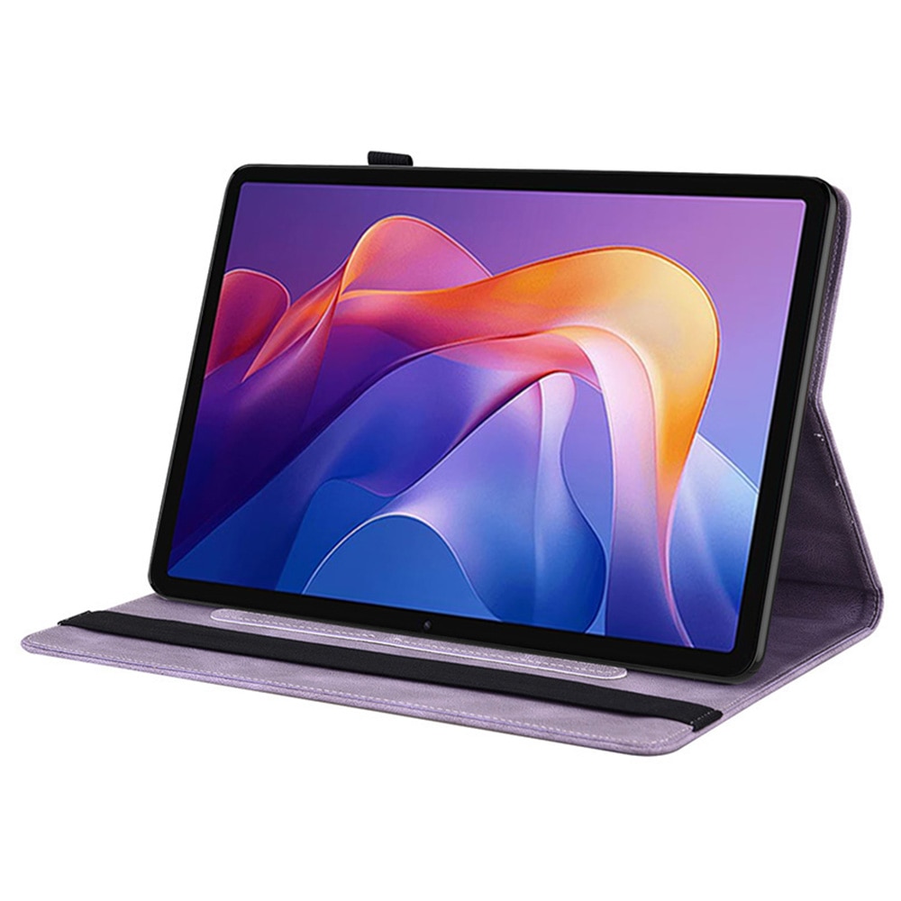 Xiaomi Redmi Pad 2 Leather Cover Butterflies Purple