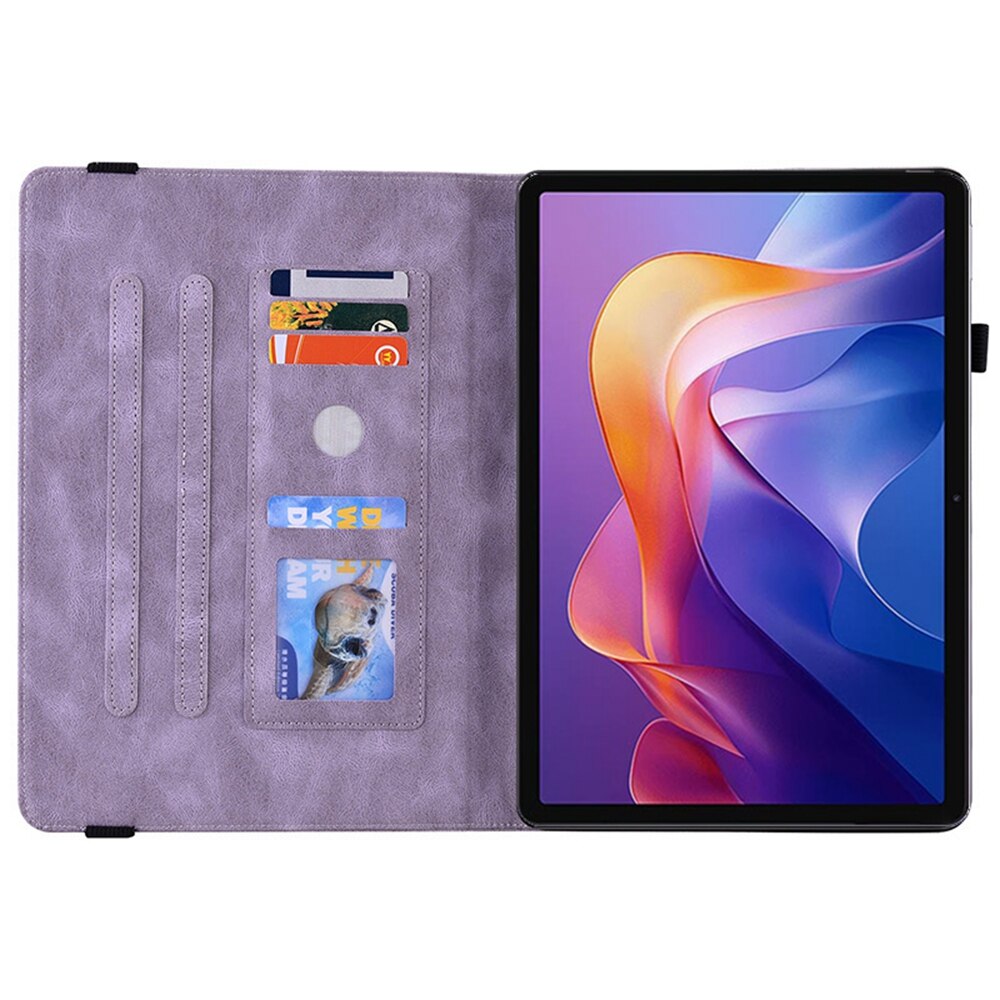 Xiaomi Redmi Pad 2 Leather Cover Butterflies Purple