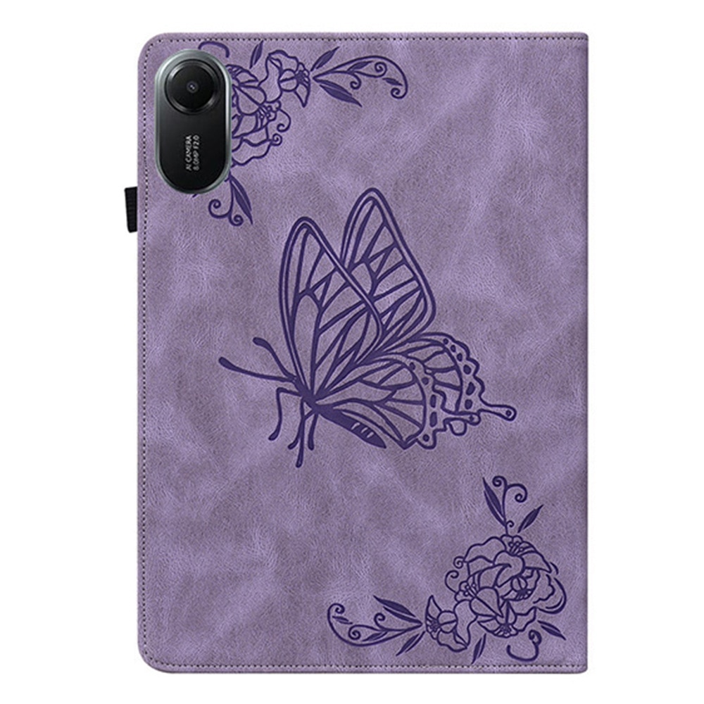 Xiaomi Redmi Pad 2 Leather Cover Butterflies Purple