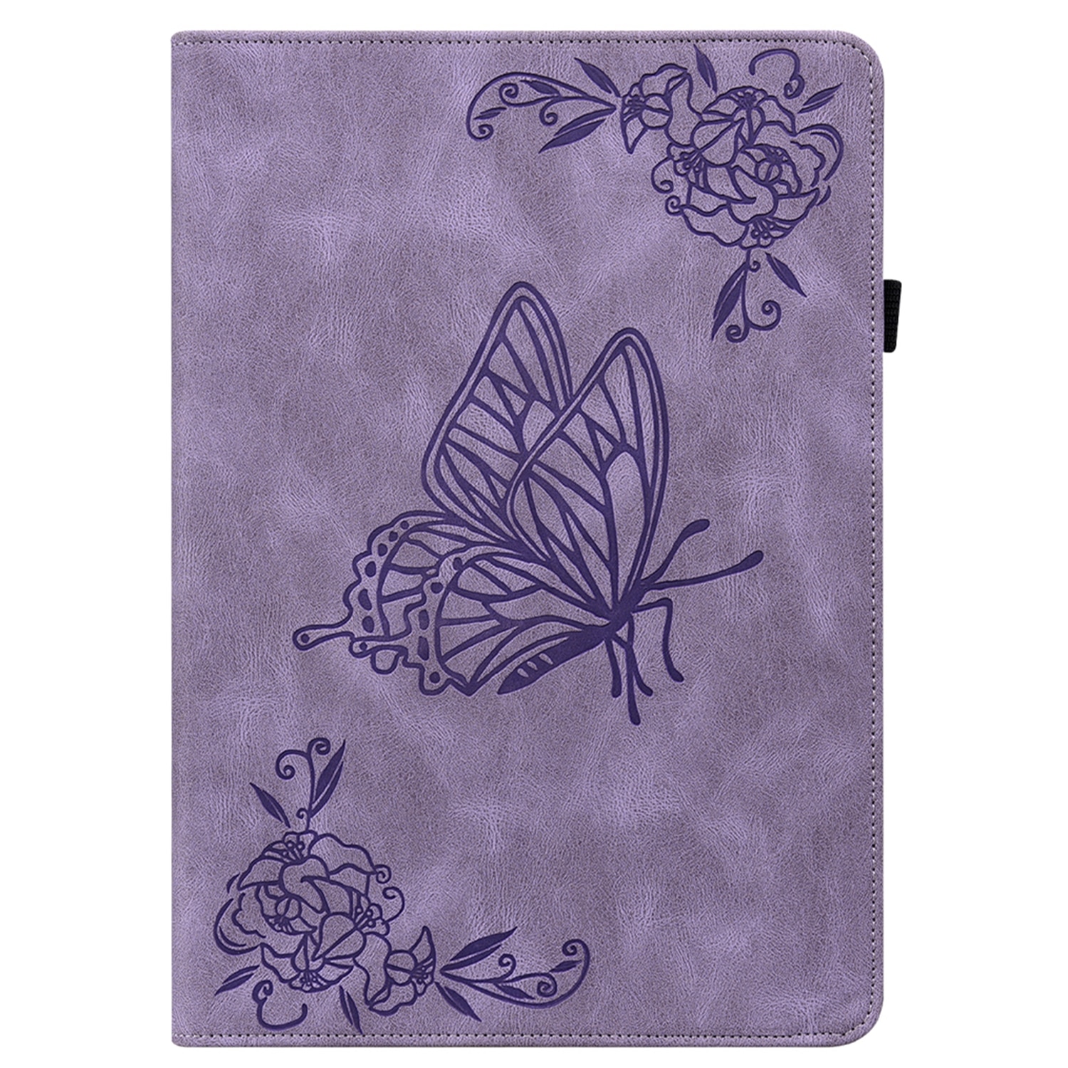 Samsung Galaxy Tab A11 Plus Leather Cover Butterflies Purple