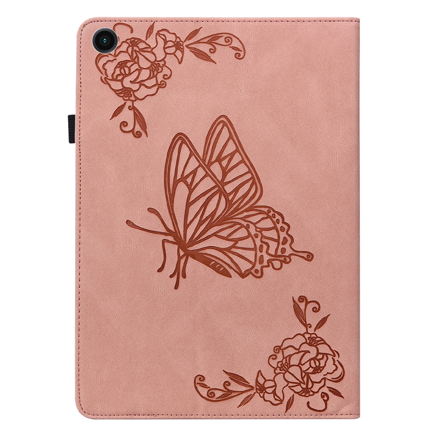 Samsung Galaxy Tab A11 Plus Leather Cover Butterflies Pink