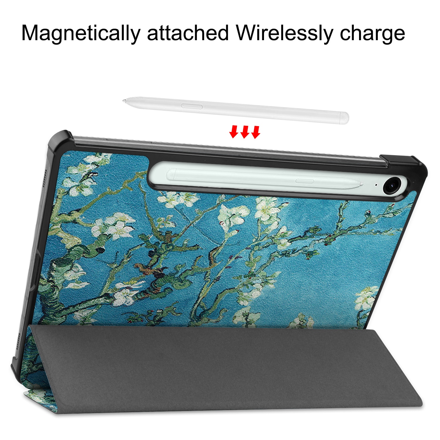 Samsung Galaxy S10 Lite Tri-Fold Cover Cherry blossoms