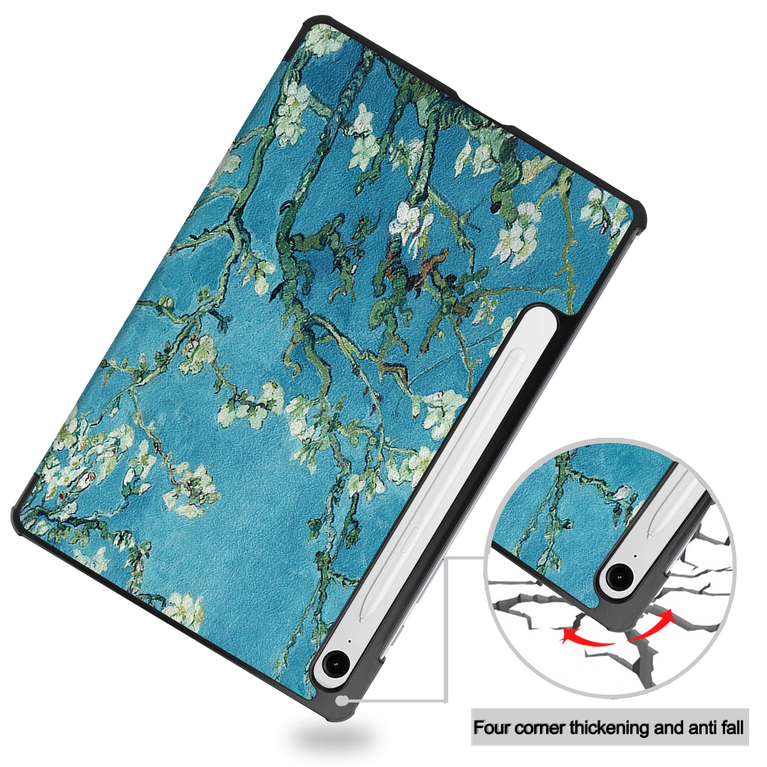 Samsung Galaxy S10 Lite Tri-Fold Cover Cherry blossoms