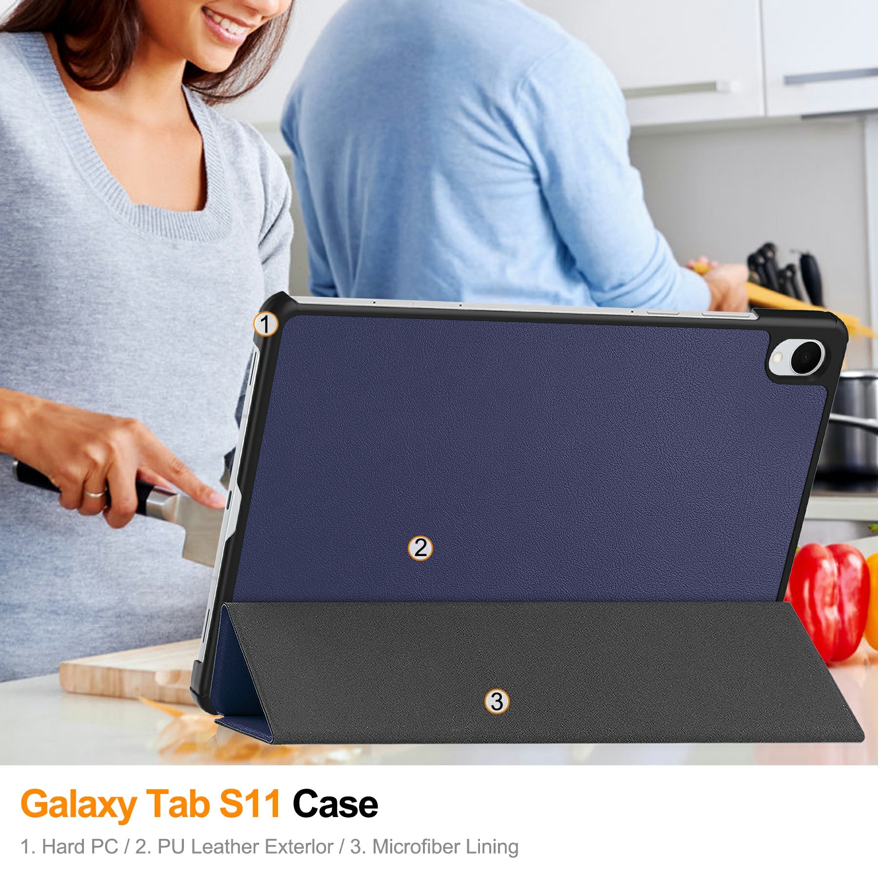 Samsung Galaxy Tab S11 Tri-Fold Cover Blue