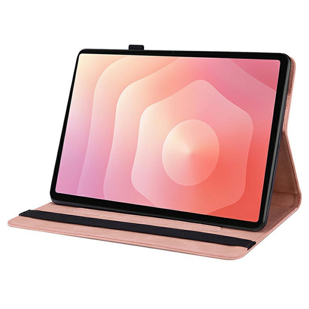 Samsung Galaxy Tab S11 Leather Cover Butterflies Pink