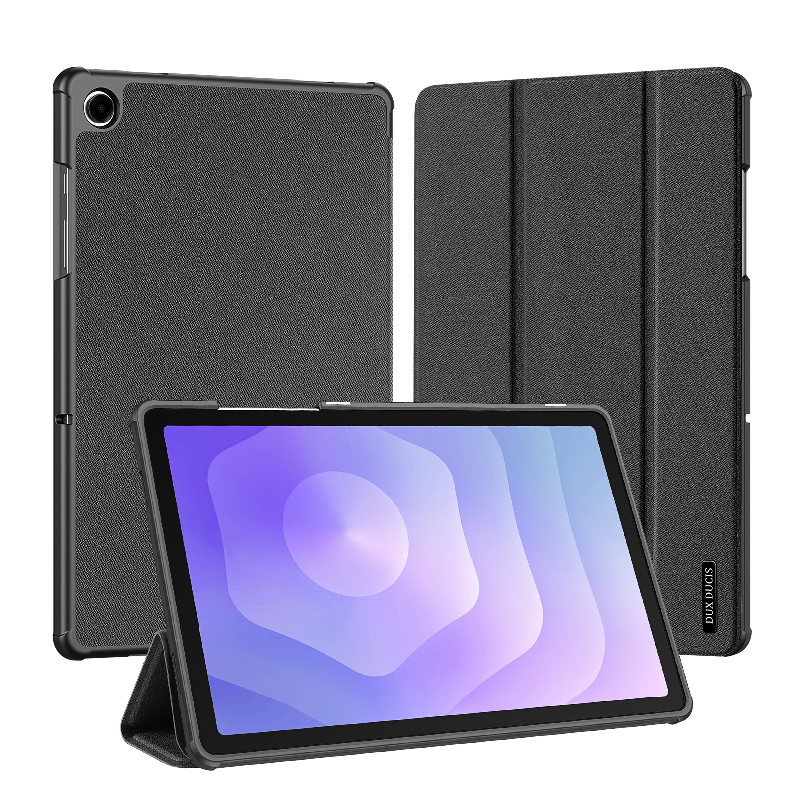 Samsung Galaxy Tab A11 Plus Domo Tri-Fold Case Black