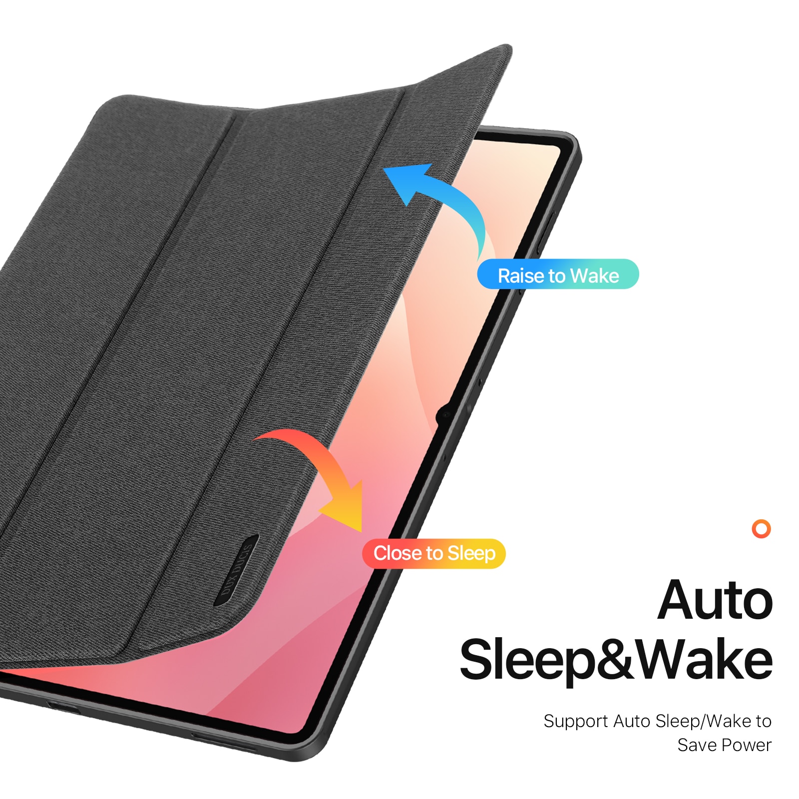 Samsung Galaxy Tab S11 Ultra Domo Tri-Fold Case Black