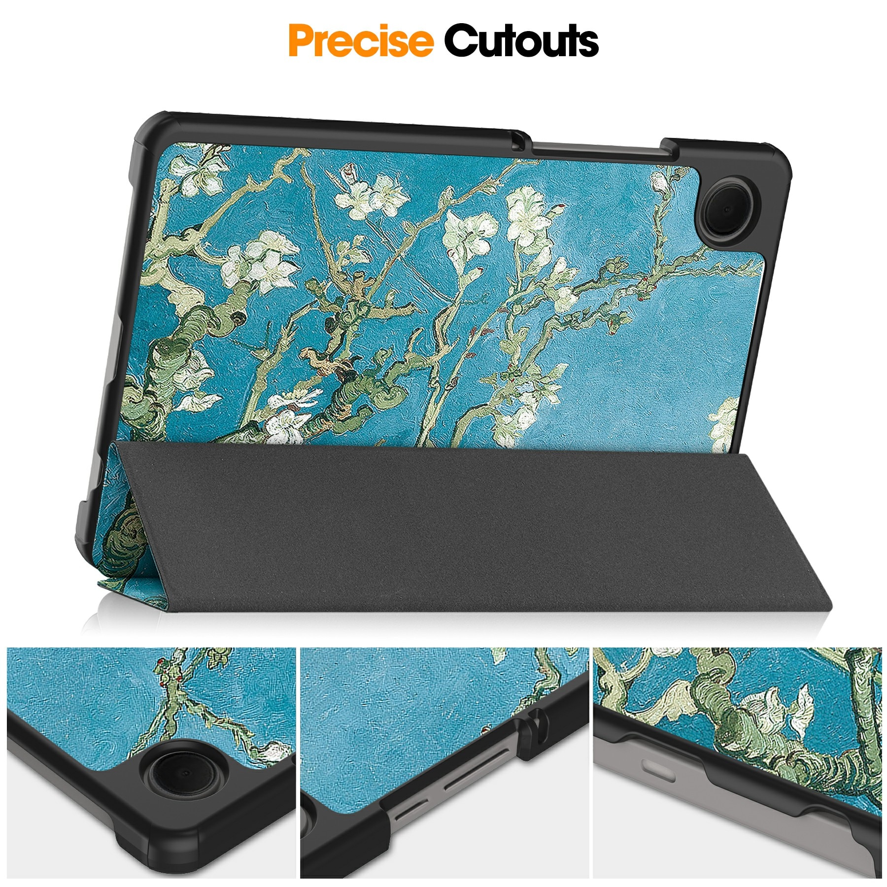 Samsung Galaxy Tab A11 Tri-Fold Cover Cherry blossoms