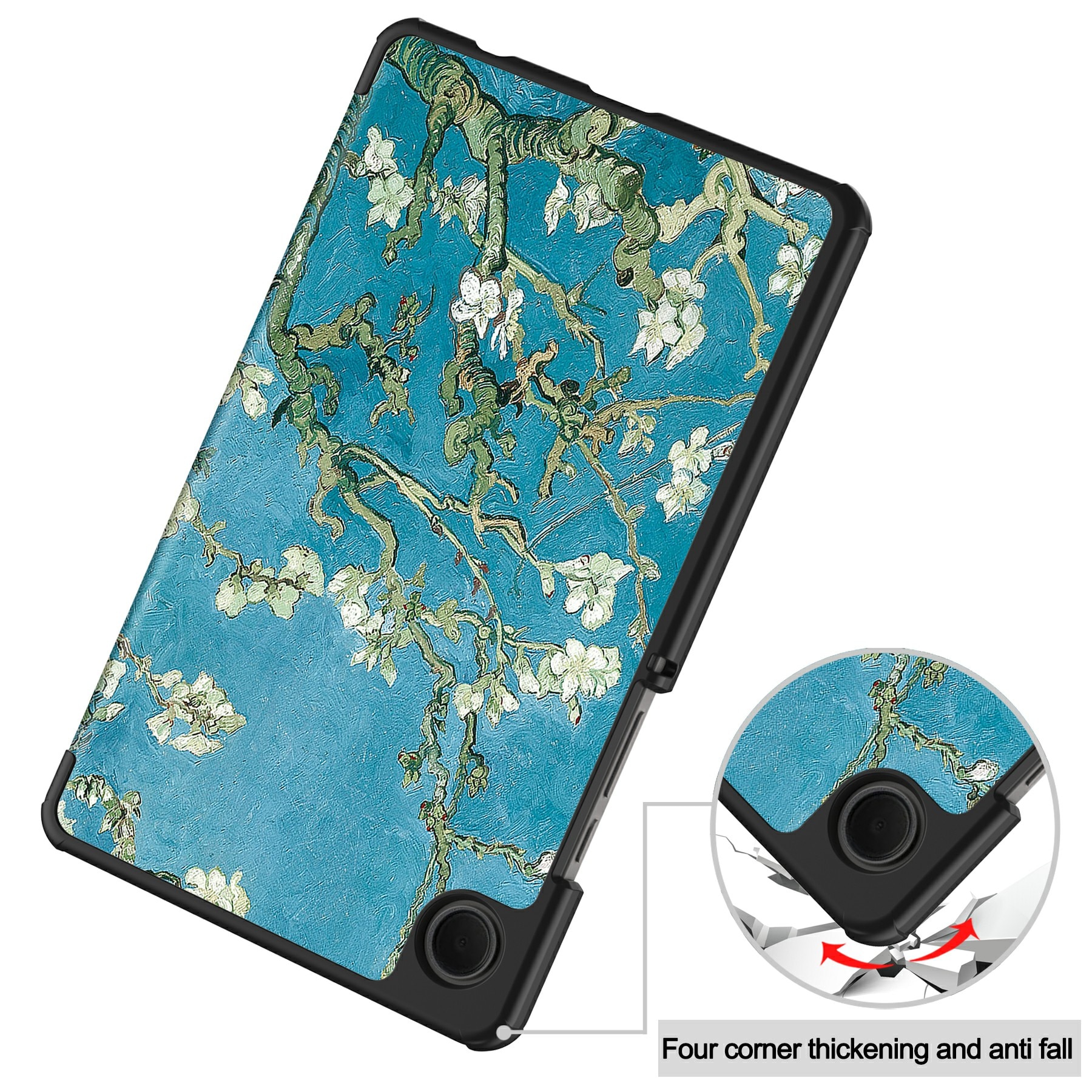Samsung Galaxy Tab A11 Tri-Fold Cover Cherry blossoms