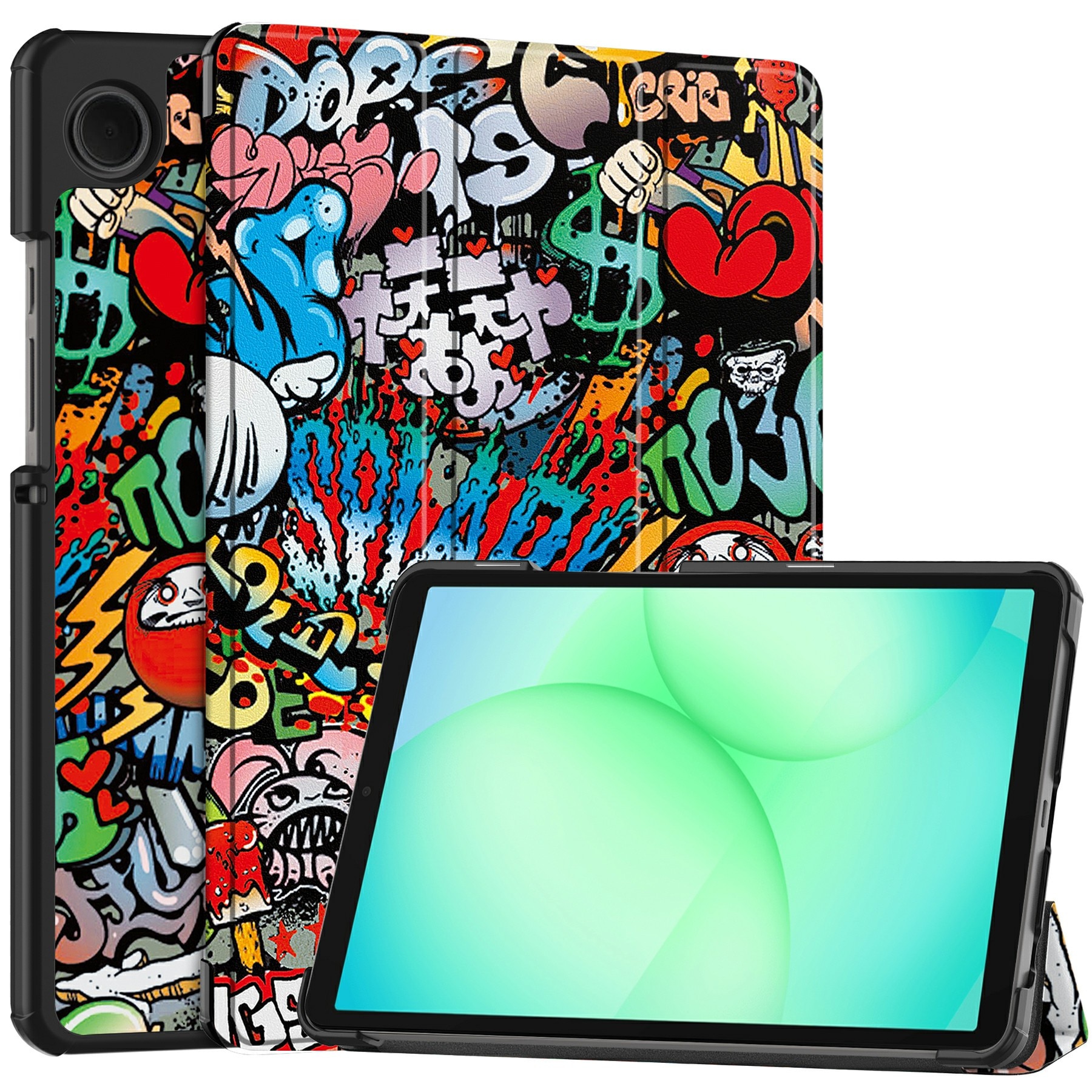 Samsung Galaxy Tab A11 Tri-Fold Cover Graffiti