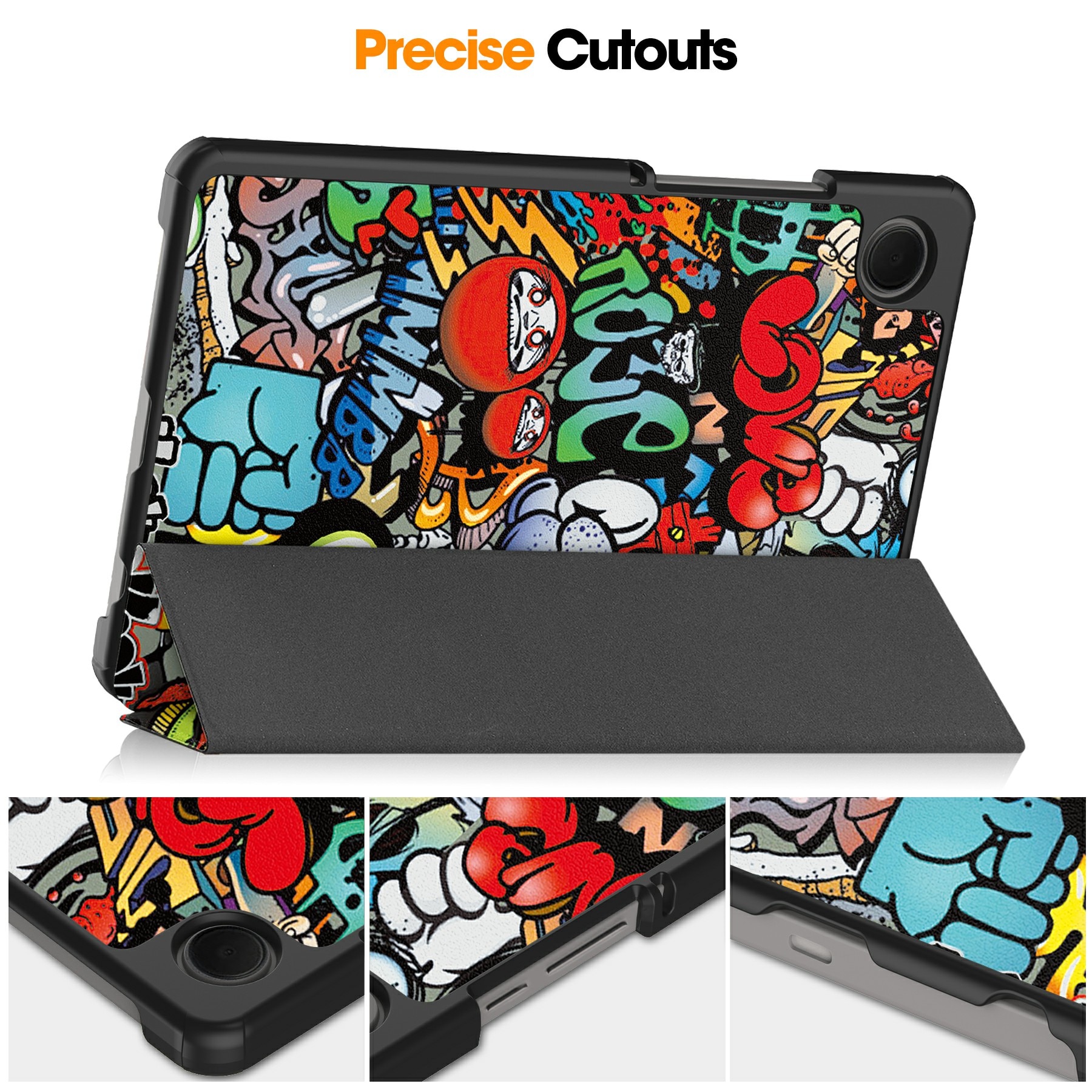Samsung Galaxy Tab A11 Tri-Fold Cover Graffiti