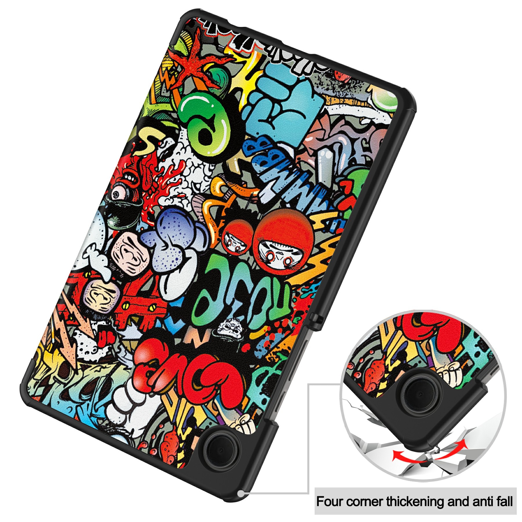 Samsung Galaxy Tab A11 Tri-Fold Cover Graffiti