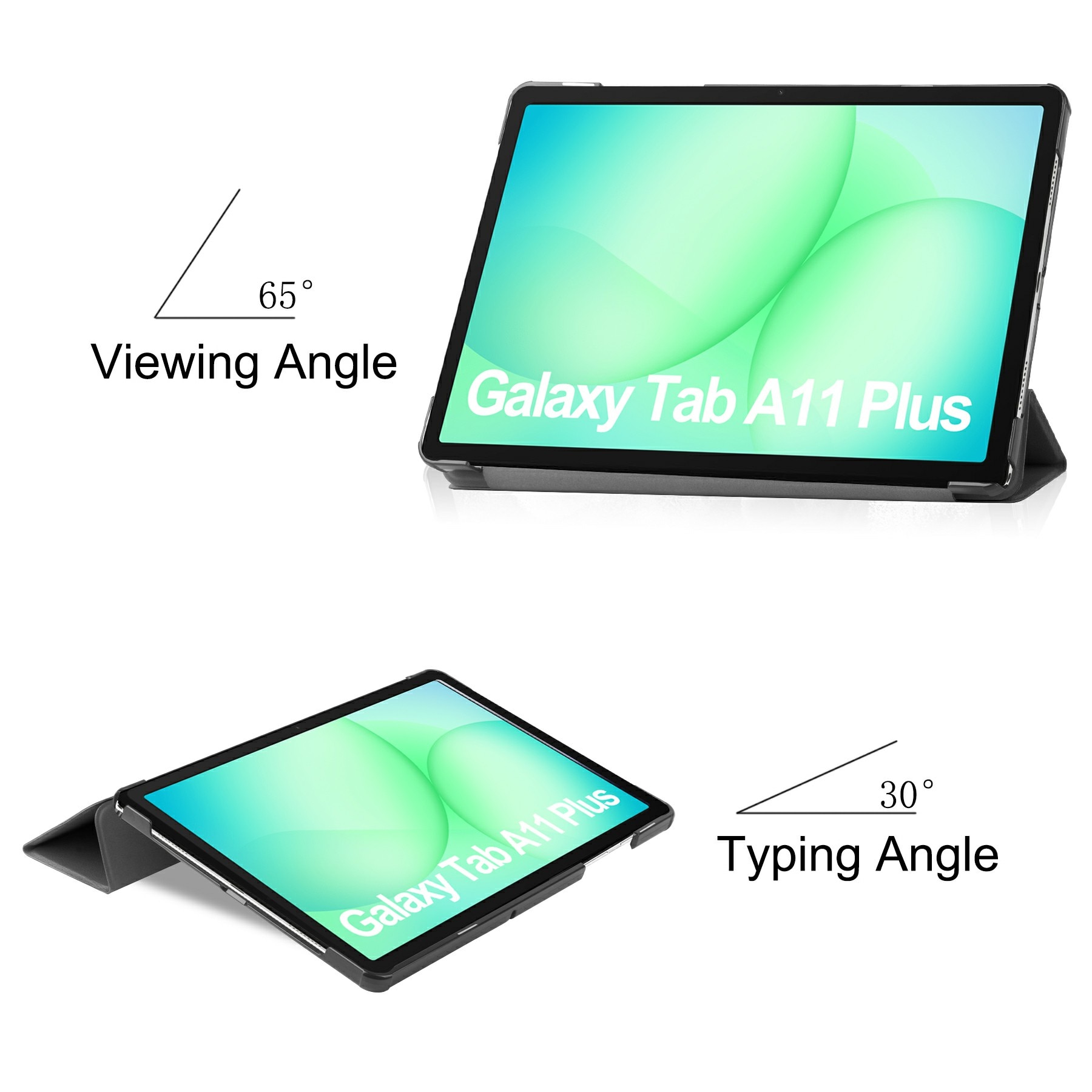 Samsung Galaxy Tab A11 Plus Tri-Fold Cover Black