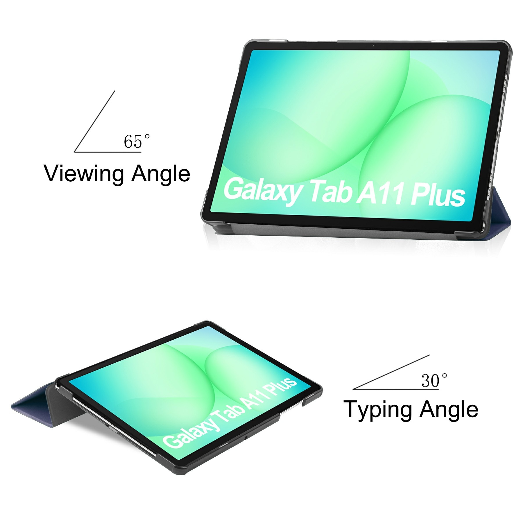 Samsung Galaxy Tab A11 Plus Tri-Fold Cover Blue