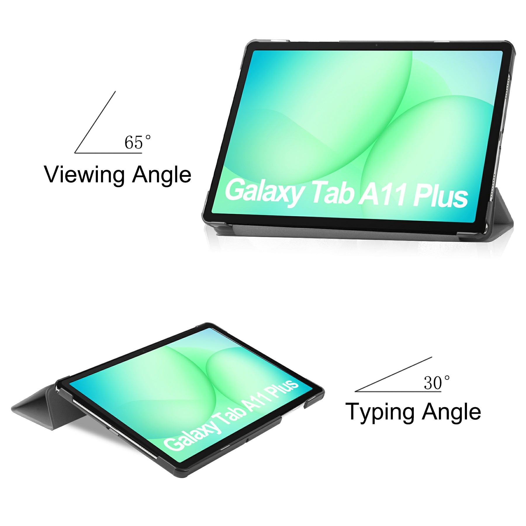 Samsung Galaxy Tab A11 Plus Tri-Fold Cover Grey