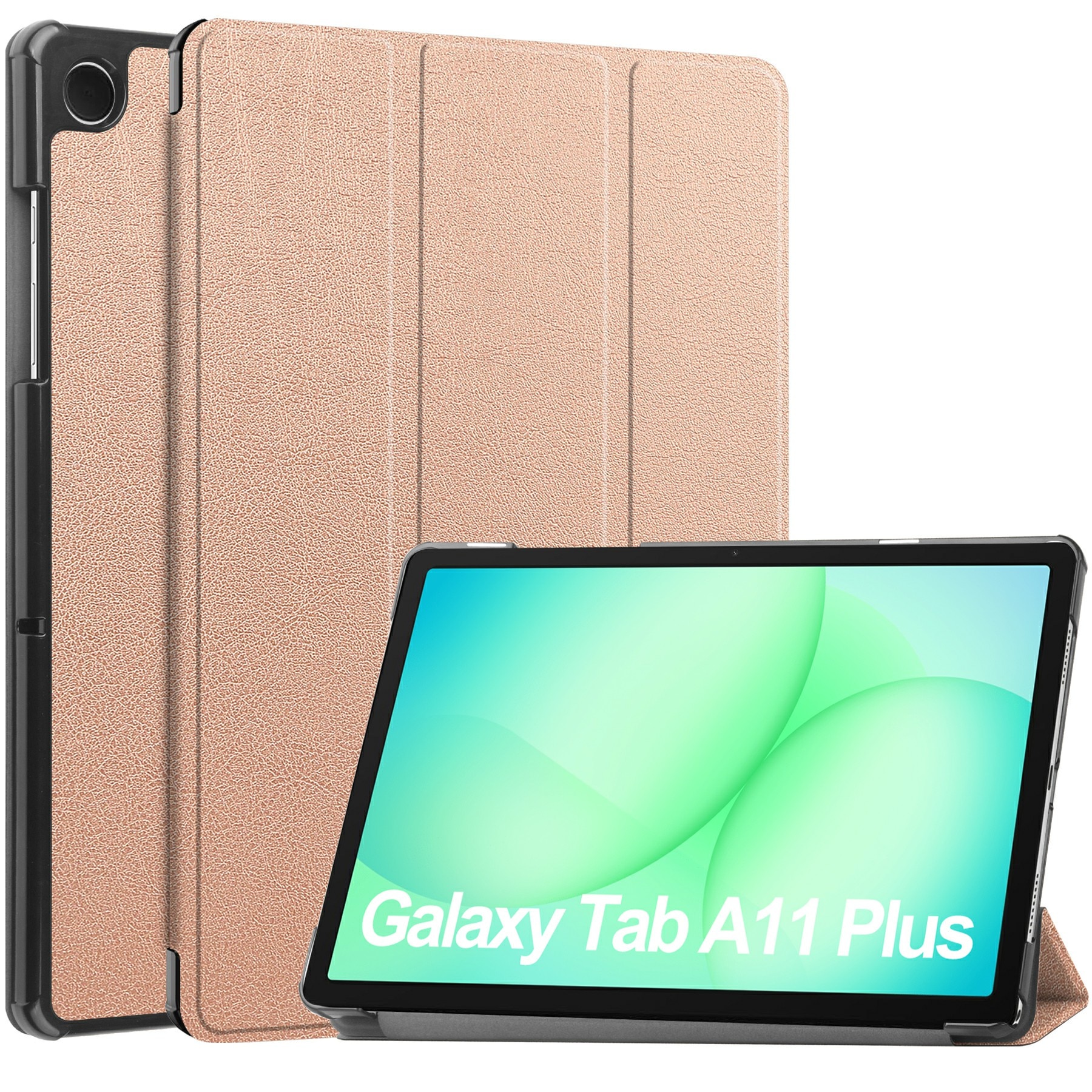 Samsung Galaxy Tab A11 Plus Tri-Fold Cover Rose Gold