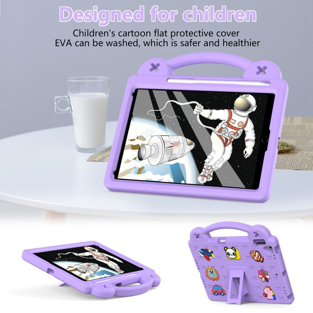 Kickstand Shockproof Case Kids iPad 10.2 7th Gen (2019) Purple