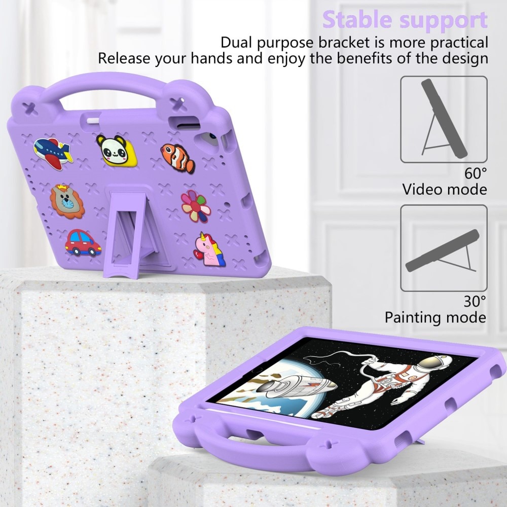 Kickstand Shockproof Case Kids iPad 10.2 9th Gen (2021) Purple