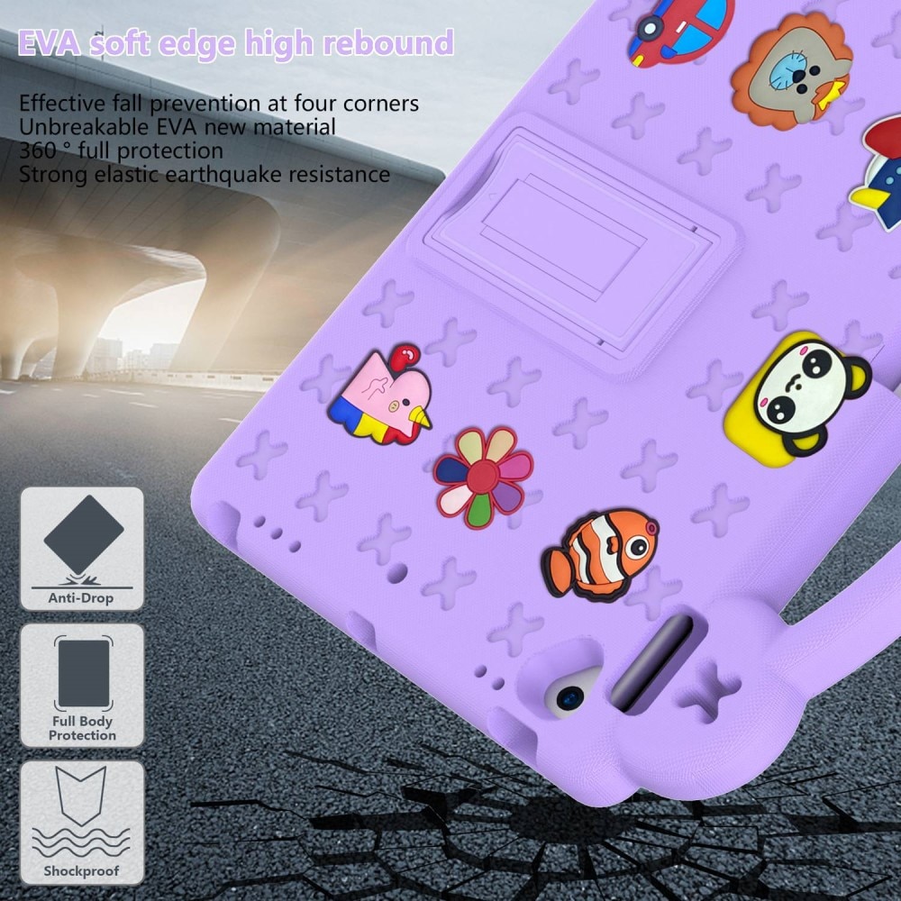 Kickstand Shockproof Case Kids iPad 10.2 8th Gen (2020) Purple