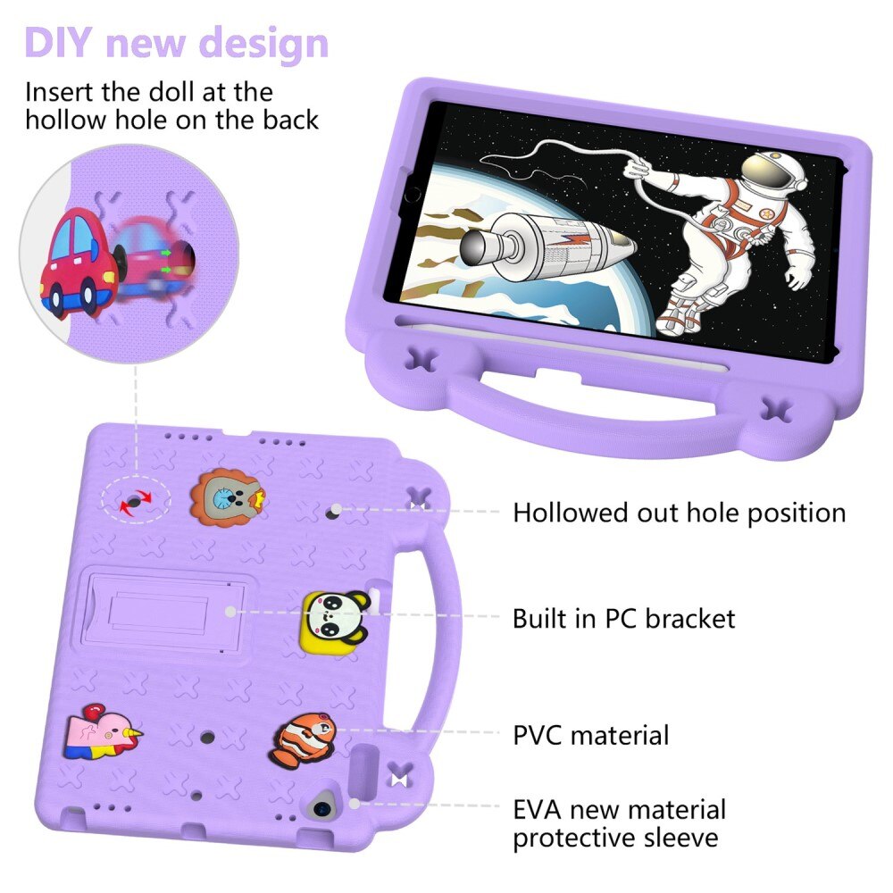 Kickstand Shockproof Case Kids iPad 10.2 9th Gen (2021) Purple