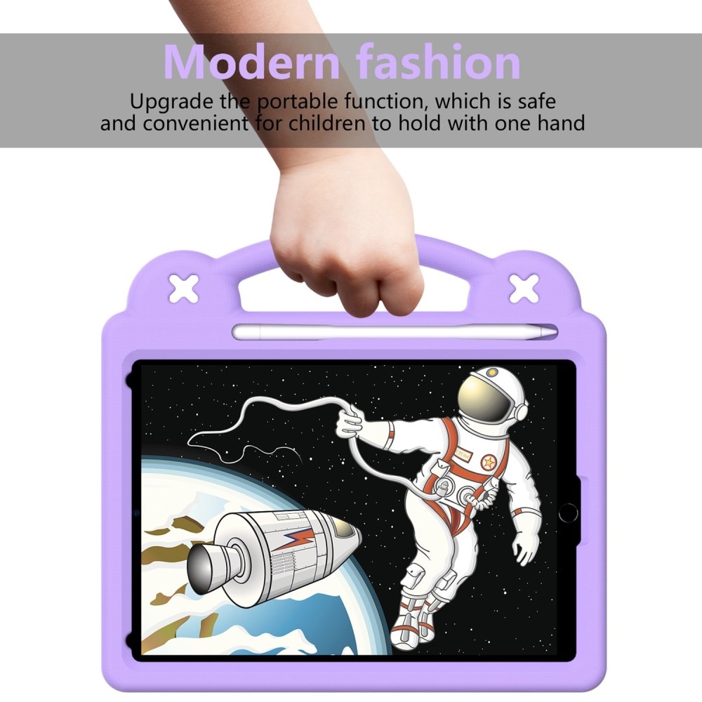 Kickstand Shockproof Case Kids iPad 10.2 9th Gen (2021) Purple