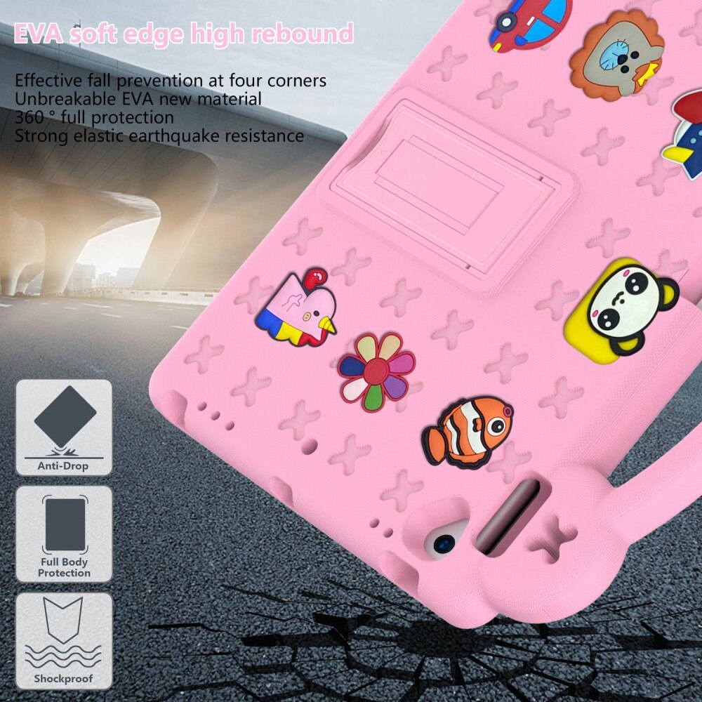 Kickstand Shockproof Case Kids iPad 10.2 9th Gen (2021) Pink