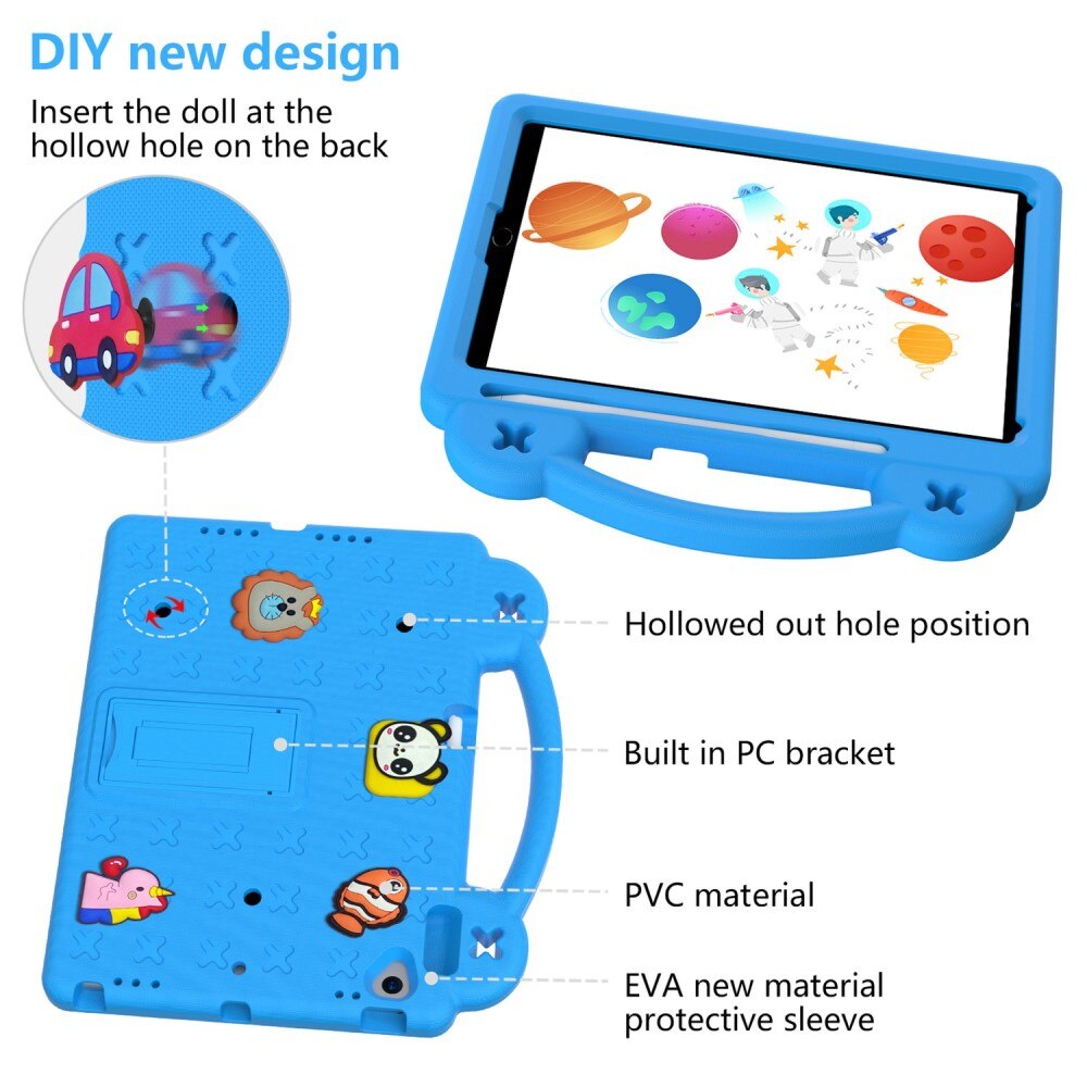 Kickstand Shockproof Case Kids iPad 10.2 9th Gen (2021) Blue